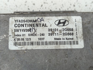 2011-2014 Hyundai Sonata PCM Engine Control Computer ECU ECM PCU OEM P/N:39111-2G668 39101-2G668 Fits Fits 2011 2012 2013 2014 OEM Used Auto Parts