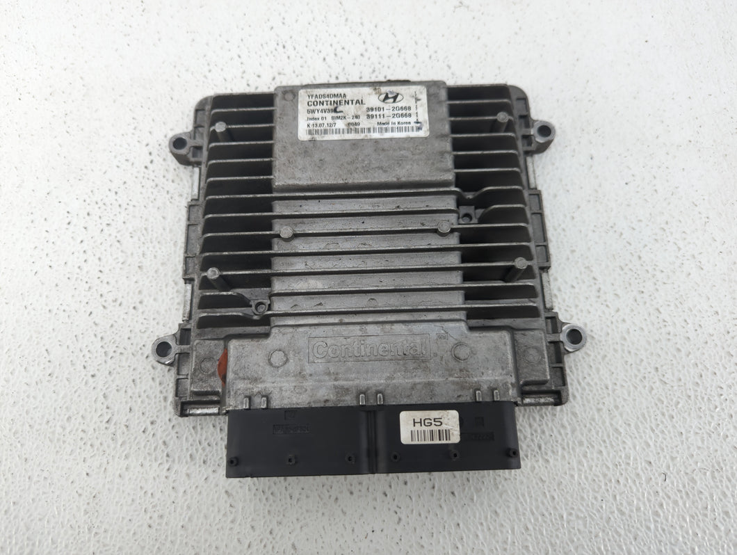 2011-2014 Hyundai Sonata PCM Engine Control Computer ECU ECM PCU OEM P/N:39101-2G668 39111-2G668 Fits Fits 2011 2012 2013 2014 OEM Used Auto Parts