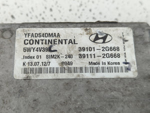 2011-2014 Hyundai Sonata PCM Engine Control Computer ECU ECM PCU OEM P/N:39101-2G668 39111-2G668 Fits Fits 2011 2012 2013 2014 OEM Used Auto Parts