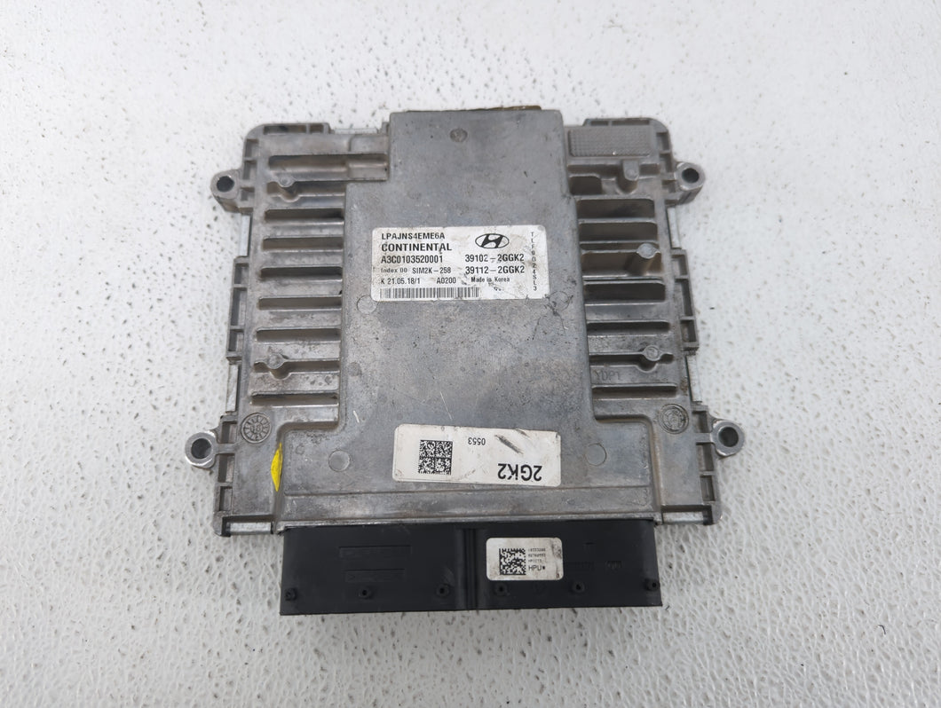 2018-2019 Hyundai Sonata PCM Engine Control Computer ECU ECM PCU OEM P/N:39112-2GGK2 39102-2GGK2, 39112-2GGK0 Fits Fits 2018 2019 OEM Used Auto Parts