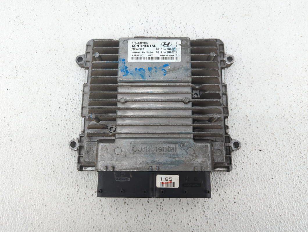 2011-2014 Hyundai Sonata PCM Engine Control Computer ECU ECM PCU OEM P/N:39101-2G667 39111-2G667 Fits Fits 2011 2012 2013 2014 OEM Used Auto Parts