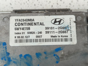 2011-2014 Hyundai Sonata PCM Engine Control Computer ECU ECM PCU OEM P/N:39101-2G667 39111-2G667 Fits Fits 2011 2012 2013 2014 OEM Used Auto Parts