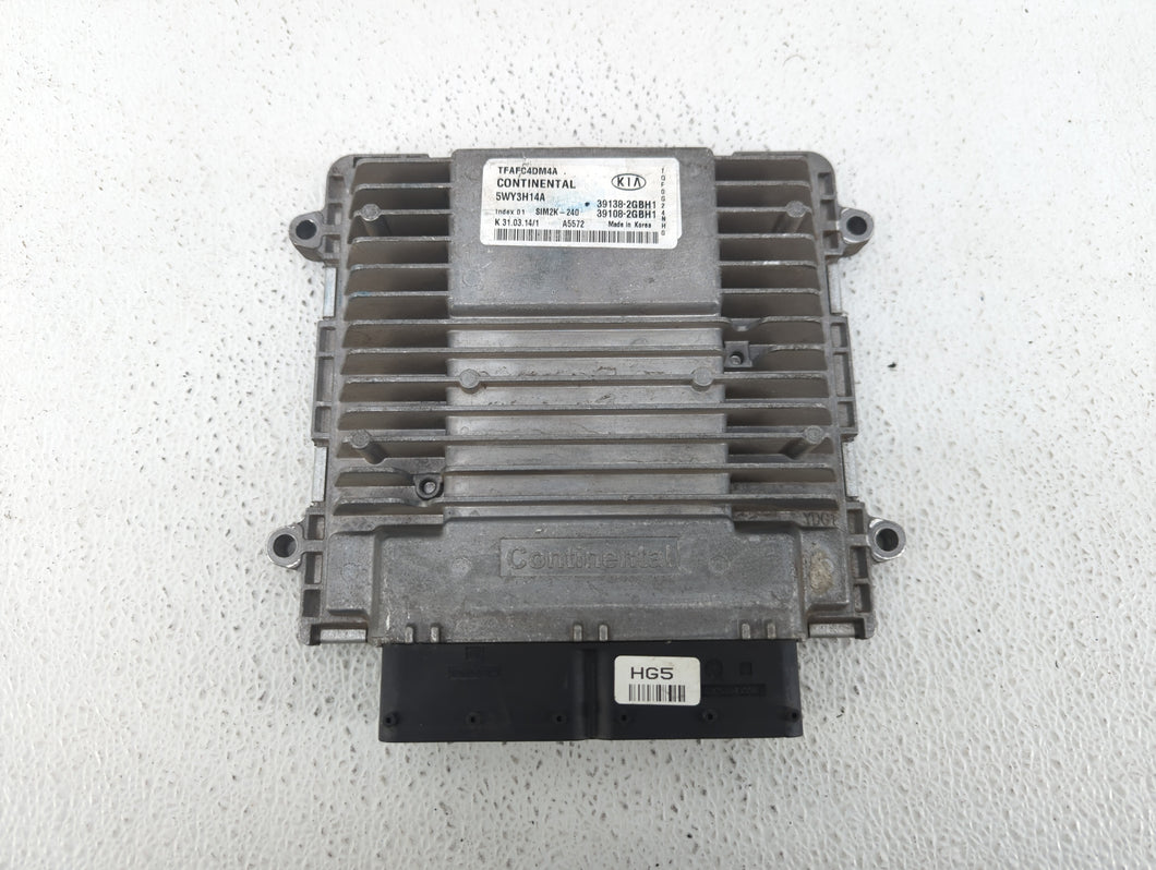 2015 Kia Optima PCM Engine Control Computer ECU ECM PCU OEM P/N:39108-2GBH1 39138-2GBH1, 39138-2GBH2, 39108-2GBH2 Fits OEM Used Auto Parts