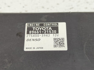 2011 Scion Tc PCM Engine Control Computer ECU ECM PCU OEM P/N:89661-21530 Fits OEM Used Auto Parts