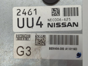 2013-2015 Nissan Sentra PCM Engine Control Computer ECU ECM PCU OEM P/N:NEC006-625 NEC009-637, NEC013-031 Fits Fits 2013 2014 2015 OEM Used Auto Parts