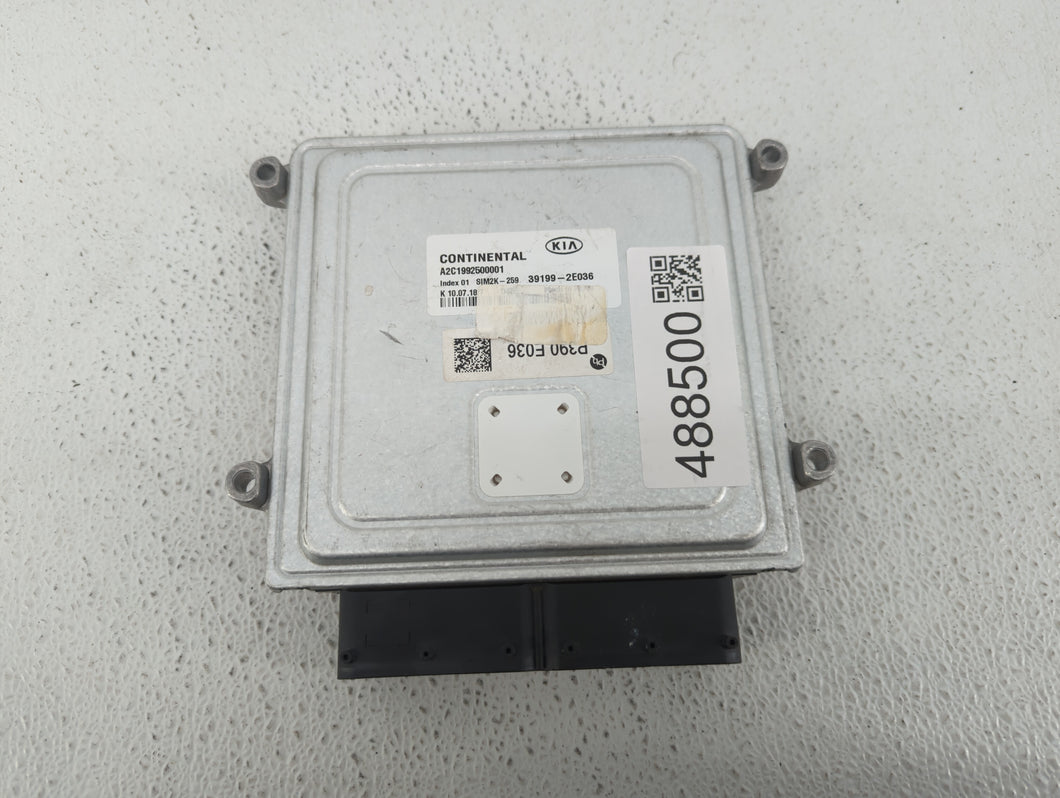 2019-2021 Kia Forte PCM Engine Control Computer ECU ECM PCU OEM P/N:39199-2E036 Fits Fits 2019 2020 2021 OEM Used Auto Parts