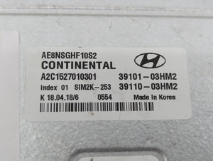 2017-2020 Hyundai Ioniq PCM Engine Control Computer ECU ECM PCU OEM P/N:39101-03HM2 39110-03HM2 Fits Fits 2017 2018 2019 2020 OEM Used Auto Parts