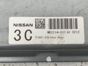 2010 Nissan Altima PCM Engine Control Computer ECU ECM PCU OEM P/N:MEC114-012 A1 MEC114-010 C1, MEC114-011 A1 Fits OEM Used Auto Parts