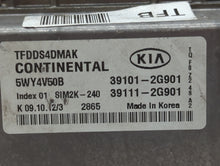 2011-2013 Kia Optima PCM Engine Control Computer ECU ECM PCU OEM P/N:39111-2G901 39111-2G867, 39101-2G867 Fits Fits 2011 2012 2013 OEM Used Auto Parts