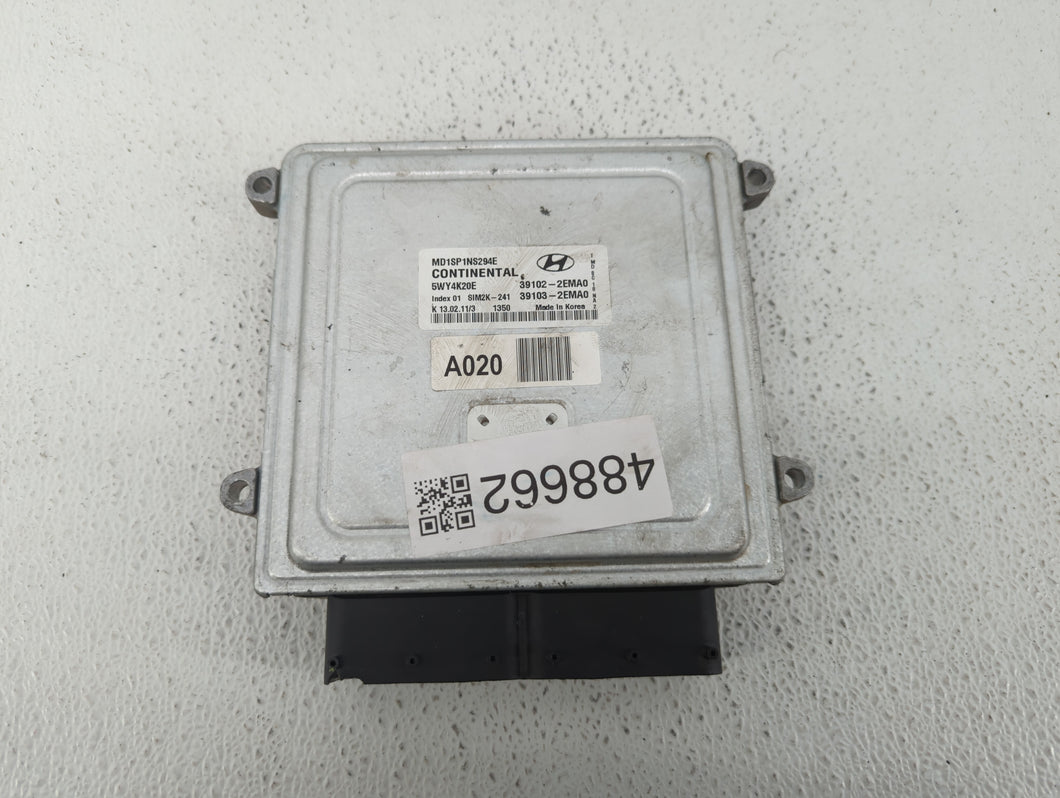 2011 Hyundai Elantra PCM Engine Control Computer ECU ECM PCU OEM P/N:39103-2EMB3 39102-2EMB3, 39102-2EMA0, 39103-2EMA0 Fits OEM Used Auto Parts