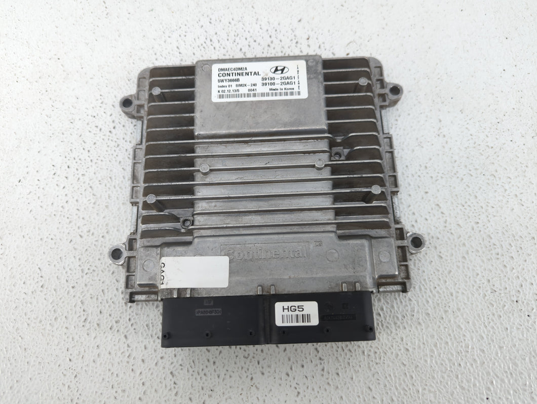 2016 Hyundai Santa Fe PCM Engine Control Computer ECU ECM PCU OEM P/N:39100-2GAG5 39130-2GAG5, 39100-2GAG0, 39130-2GAG0 Fits OEM Used Auto Parts