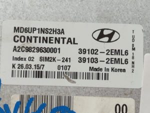 2014-2016 Hyundai Elantra PCM Engine Control Computer ECU ECM PCU OEM P/N:39103-2EML6 39102-2EML6 Fits Fits 2014 2015 2016 OEM Used Auto Parts