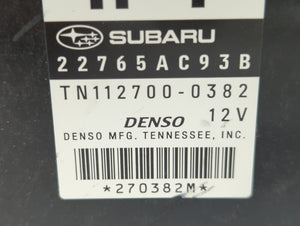 2011 Subaru Legacy PCM Engine Control Computer ECU ECM PCU OEM P/N:22765AB07A 22765AB07B, 22765AB09B, 22765AC93A, 22765AC93B Fits OEM Used Auto Parts