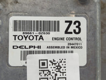 2015-2016 Toyota Corolla PCM Engine Control Computer ECU ECM PCU OEM P/N:89661-0Z630 89661-0Z631 Fits Fits 2015 2016 OEM Used Auto Parts