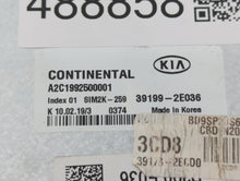 2020-2021 Kia Forte PCM Engine Control Computer ECU ECM PCU OEM P/N:39199-2E036 Fits Fits 2020 2021 OEM Used Auto Parts