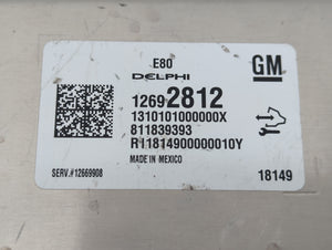 2017-2019 Chevrolet Cruze PCM Engine Control Computer ECU ECM PCU OEM P/N:12669908 12692812 Fits OEM Used Auto Parts