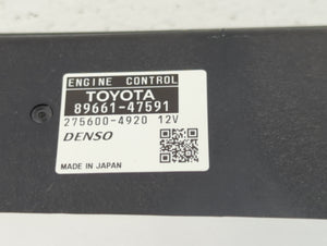 2015 Toyota Prius PCM Engine Control Computer ECU ECM PCU OEM P/N:89661-47590 89661-47591 Fits OEM Used Auto Parts