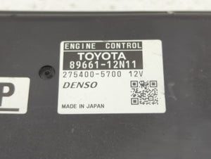 2011-2012 Scion Xb PCM Engine Control Computer ECU ECM PCU OEM P/N:89661-12N11 89661-12T90, 89661-12N10 Fits Fits 2011 2012 OEM Used Auto Parts