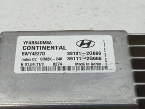 2011 Hyundai Sonata PCM Engine Control Computer ECU ECM PCU OEM P/N:39101-2G666 39101-2G665, 39111-2G665 Fits OEM Used Auto Parts