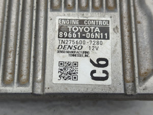 2016-2017 Toyota Camry PCM Engine Control Computer ECU ECM PCU OEM P/N:89660-06N11 Fits Fits 2016 2017 OEM Used Auto Parts