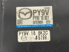 2017-2018 Mazda 3 PCM Engine Control Computer ECU ECM PCU OEM P/N:PY9V 18 881 PY9W 18 881, PSAE 18 881 Fits Fits 2016 2017 2018 OEM Used Auto Parts