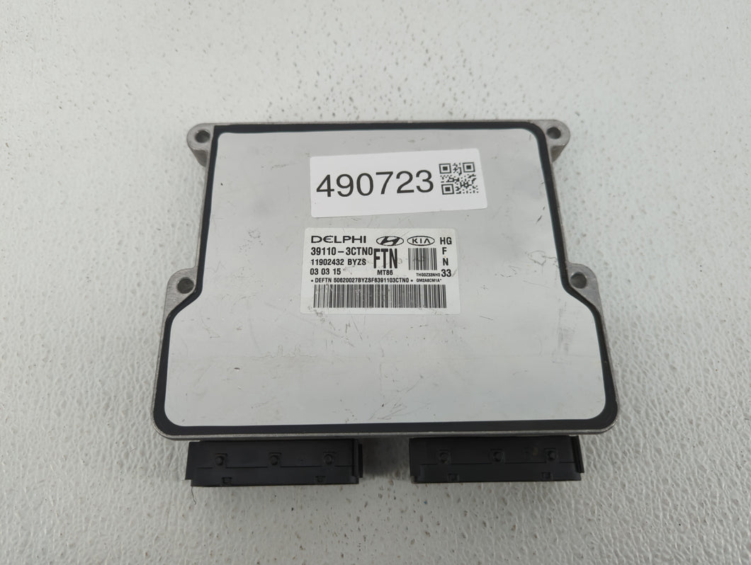 2015-2017 Hyundai Azera PCM Engine Control Computer ECU ECM PCU OEM P/N:39110-3CTN0 39110-3CTN2 Fits Fits 2015 2016 2017 OEM Used Auto Parts