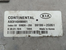 2019-2020 Kia Sorento PCM Engine Control Computer ECU ECM PCU OEM P/N:39199-2G051 Fits Fits 2019 2020 OEM Used Auto Parts