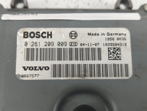 2005 Volvo V40 PCM Engine Control Computer ECU ECM PCU OEM P/N:8667577 0 261 209 009 Fits Fits 2004 OEM Used Auto Parts