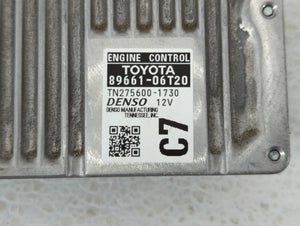 2015 Toyota Camry PCM Engine Control Computer ECU ECM PCU OEM P/N:89661-06T20 89661-06T21 Fits OEM Used Auto Parts