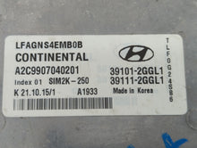 2015-2017 Hyundai Sonata PCM Engine Control Computer ECU ECM PCU OEM P/N:39101-2GGL1 39111-2GGL1 Fits Fits 2015 2016 2017 OEM Used Auto Parts