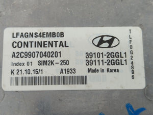 2015-2017 Hyundai Sonata PCM Engine Control Computer ECU ECM PCU OEM P/N:39101-2GGL1 39111-2GGL1 Fits Fits 2015 2016 2017 OEM Used Auto Parts