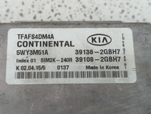 2015 Kia Optima PCM Engine Control Computer ECU ECM PCU OEM P/N:39108-2GBH7 39138-2GBH7 Fits OEM Used Auto Parts