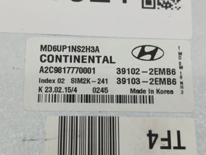 2014-2016 Hyundai Elantra PCM Engine Control Computer ECU ECM PCU OEM P/N:39103-2EMB6 39102-2EMB6 Fits Fits 2014 2015 2016 OEM Used Auto Parts