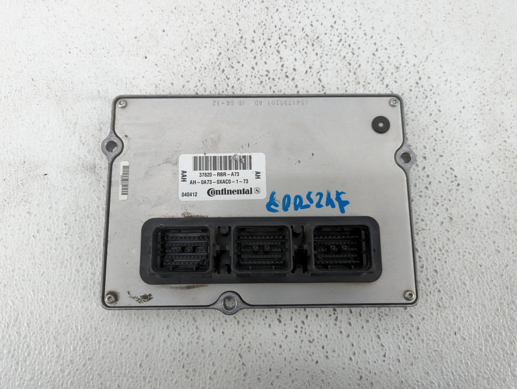 2012 Honda Crosstour PCM Engine Control Computer ECU ECM PCU OEM P/N:37820-RBR-A73 Fits OEM Used Auto Parts