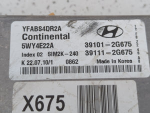 2011 Hyundai Sonata PCM Engine Control Computer ECU ECM PCU OEM P/N:39111-2G675 39101-2G675 Fits OEM Used Auto Parts