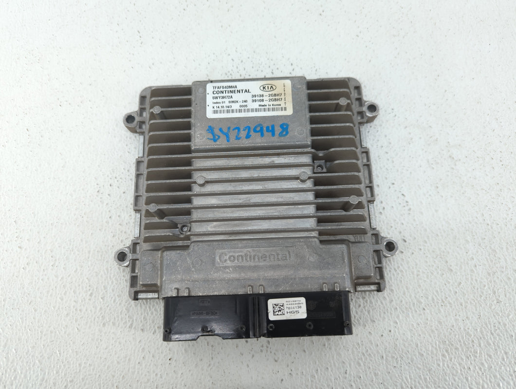 2015 Kia Optima PCM Engine Control Computer ECU ECM PCU OEM P/N:39108-2GBH7 39138-2GBH7 Fits OEM Used Auto Parts