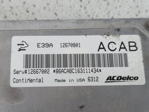 2017-2020 Chevrolet Impala PCM Engine Control Computer ECU ECM PCU OEM P/N:12670801 12667002 Fits Fits 2017 2018 2019 2020 OEM Used Auto Parts