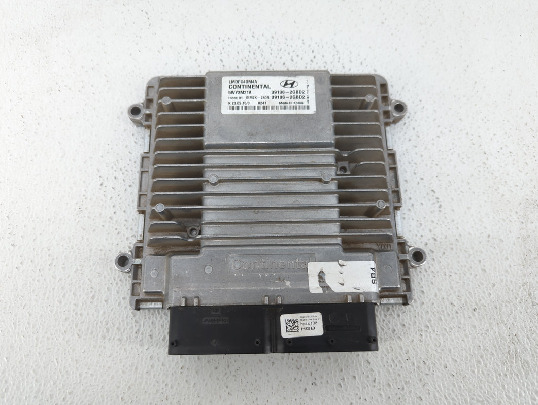 2014-2015 Hyundai Tucson PCM Engine Control Computer ECU ECM PCU OEM P/N:39106-2GBD2 39136-2GBD2 Fits Fits 2014 2015 OEM Used Auto Parts