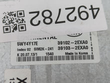 2014 Kia Forte PCM Engine Control Computer ECU ECM PCU OEM P/N:39103-2EXA0 39102-2EXA0, 39100-2EXB0, 39101-2EXB0 Fits OEM Used Auto Parts