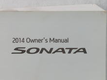 2014 Hyundai Sonata Owners Manual Book Guide OEM Used Auto Parts