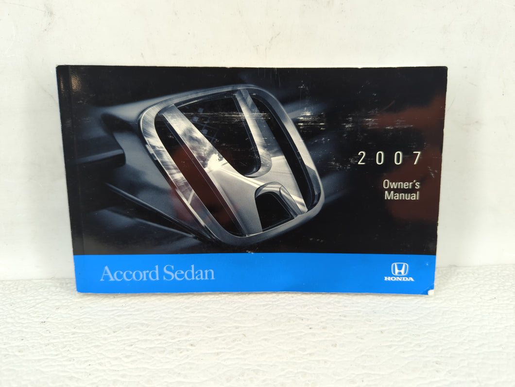 2007 Honda Accord Owners Manual Book Guide OEM Used Auto Parts