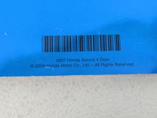 2007 Honda Accord Owners Manual Book Guide OEM Used Auto Parts