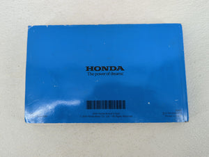 2005 Honda Accord Owners Manual Book Guide OEM Used Auto Parts