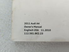 2011 Audi A4 Owners Manual Book Guide OEM Used Auto Parts