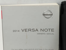 2014 Nissan Versa Owners Manual Book Guide OEM Used Auto Parts