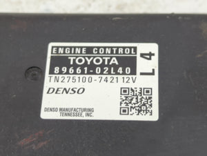 2009 Toyota Matrix PCM Engine Control Computer ECU ECM PCU OEM P/N:89661-02L40 Fits OEM Used Auto Parts