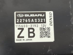 2022 Subaru Xv PCM Engine Control Computer ECU ECM PCU OEM P/N:22765AS321 22765AS320 Fits OEM Used Auto Parts