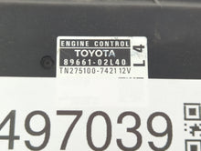 2009 Toyota Matrix PCM Engine Control Computer ECU ECM PCU OEM P/N:89661-02L40 Fits OEM Used Auto Parts