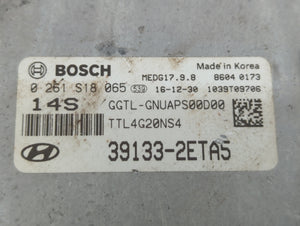 2016-2018 Hyundai Tucson PCM Engine Control Computer ECU ECM PCU OEM P/N:39133-2ETA9 39133-2ETA5 Fits Fits 2016 2017 2018 OEM Used Auto Parts