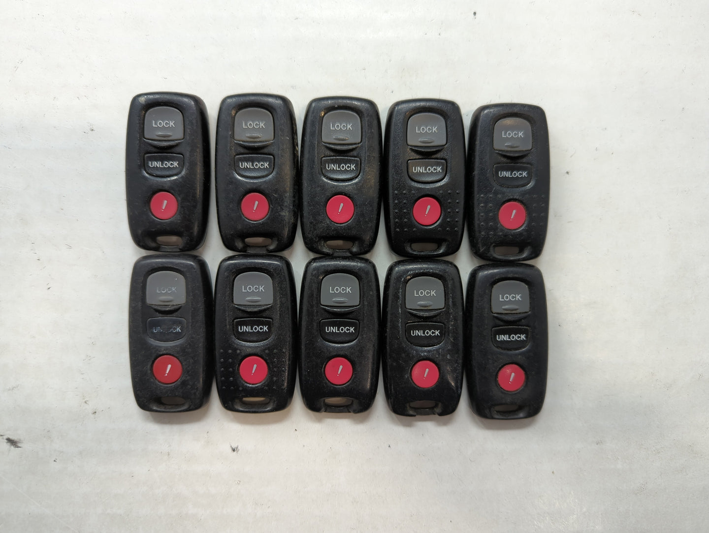 Lot of 10 Mazda Keyless Entry Remote Fob MIXED FCC IDS MIXED PART NUMBERS - Oemusedautoparts1.com